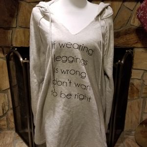 Maurices V-neck Lightweight Fleece Hoodie Sz 2 EUC